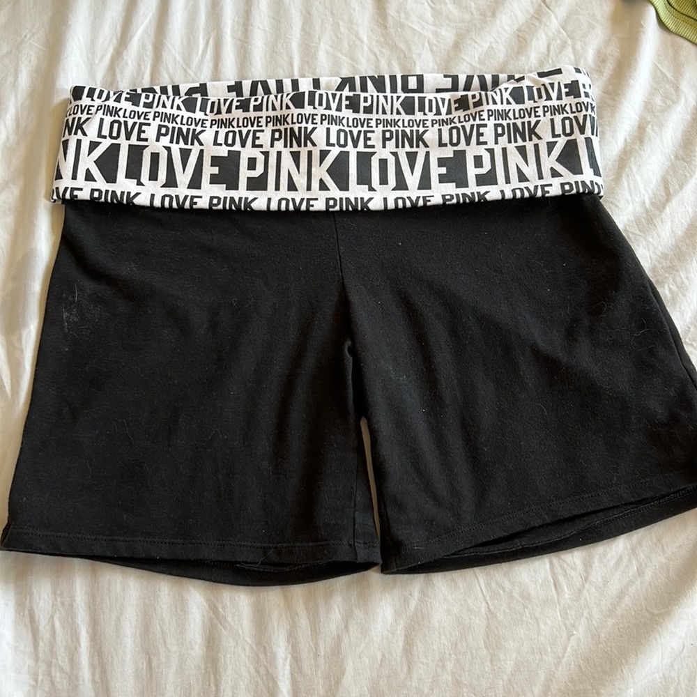 Love Pink Yoga Shorts- Size Medium